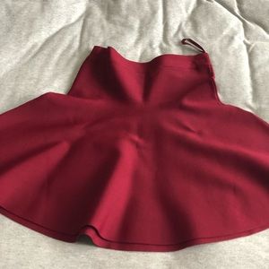 Maroon deep skirt